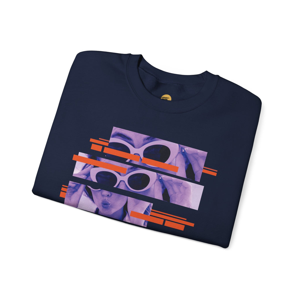 Vibrant Graphic Crewneck Sweatshirt, Retro Sweatshirt for Casual Style, Unisex Cozy Top, Ideal Gift for Friends, Artsy Streetwear