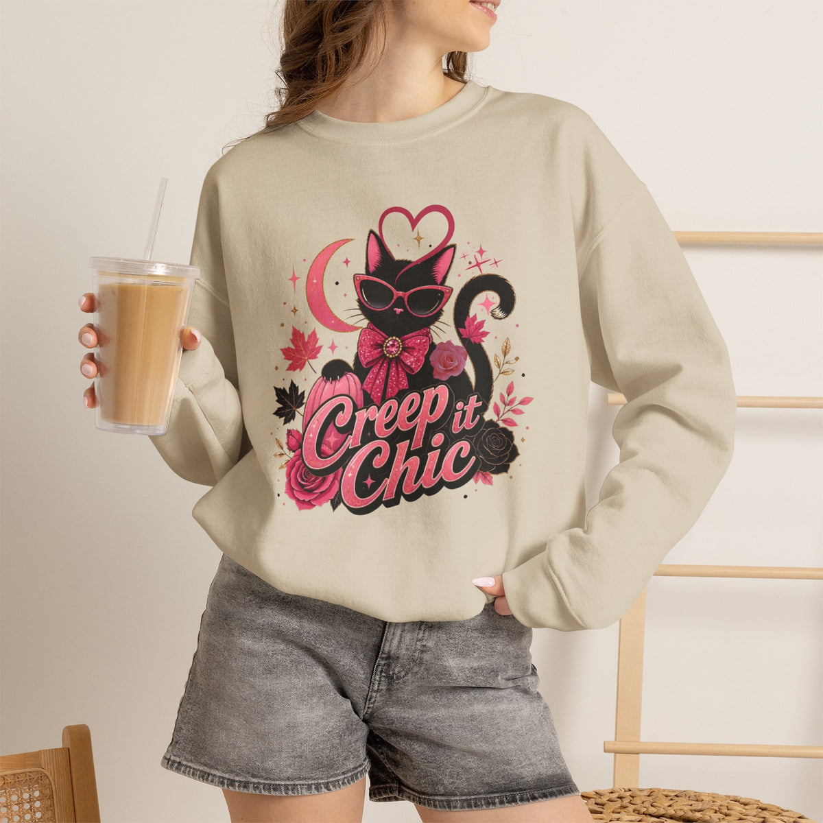 Creep It Chic Cat Sweatshirt