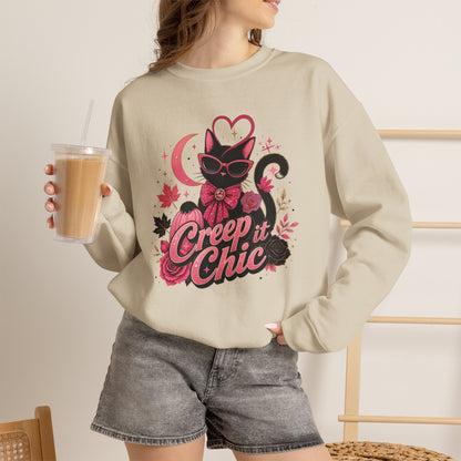Creep It Chic Cat Sweatshirt