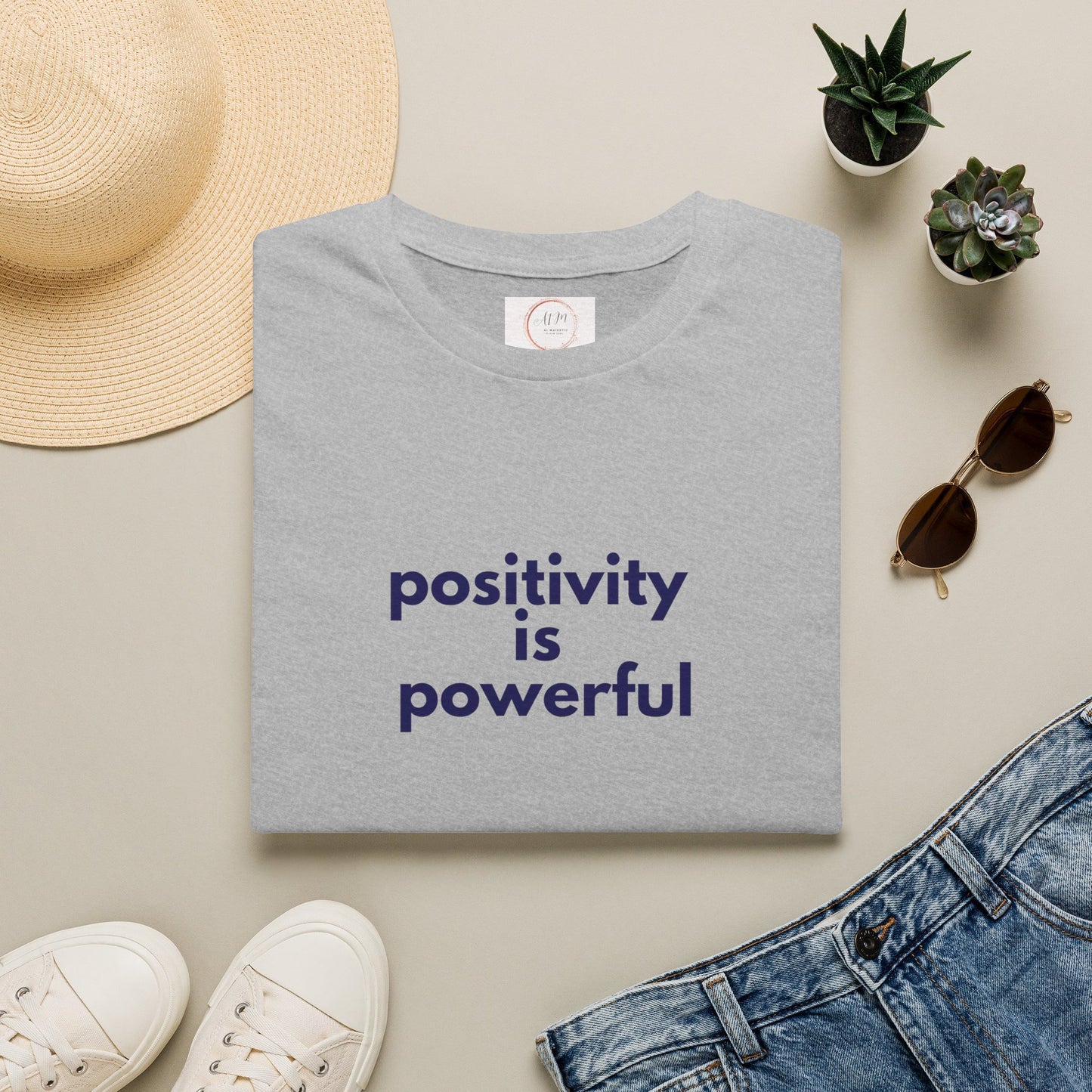 Positivity Is Powerful Tee — Inspirational Graphic T-Shirt