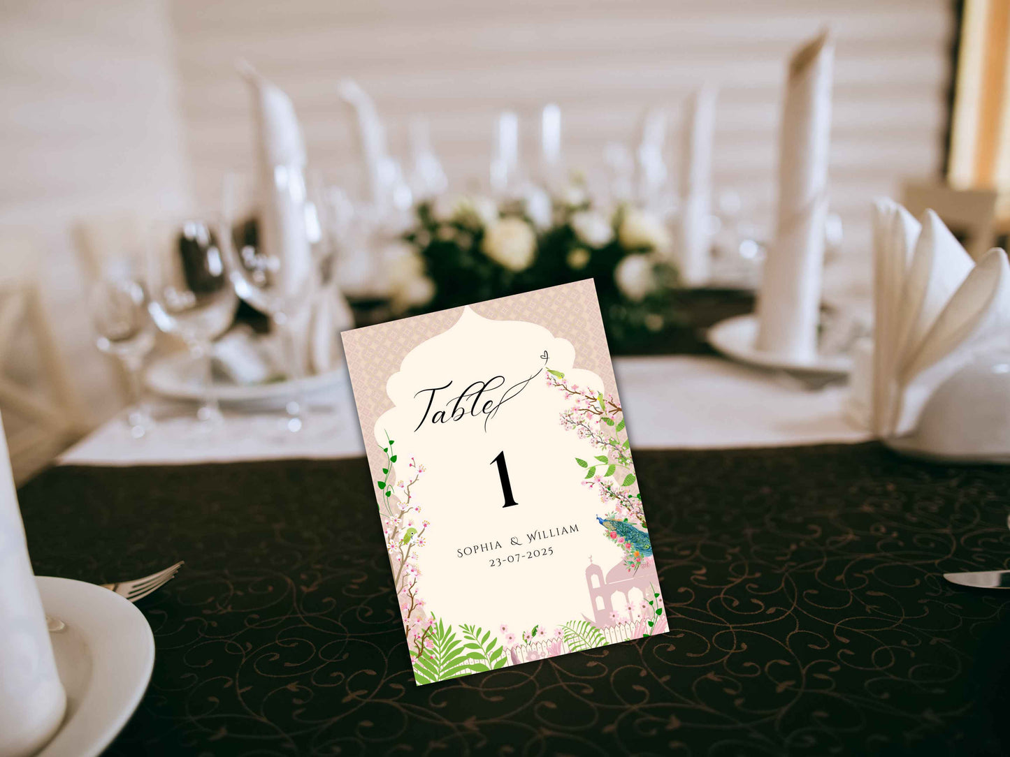 Wedding Table Number Template, Wedding Number, Printable Table Number, Editable Template, Wedding Decor, Modern Table Numbers. TS3