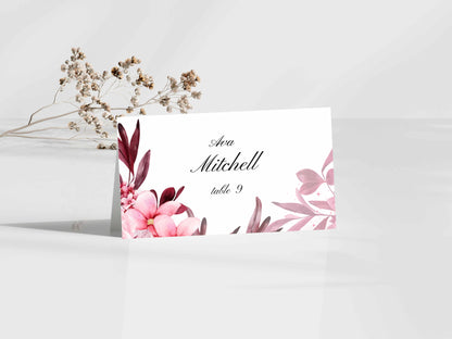 Wedding Invitation Bundle, RSVP, Thank You Card, Table Card, Menu Card, Reception Card, Details Card. WI236