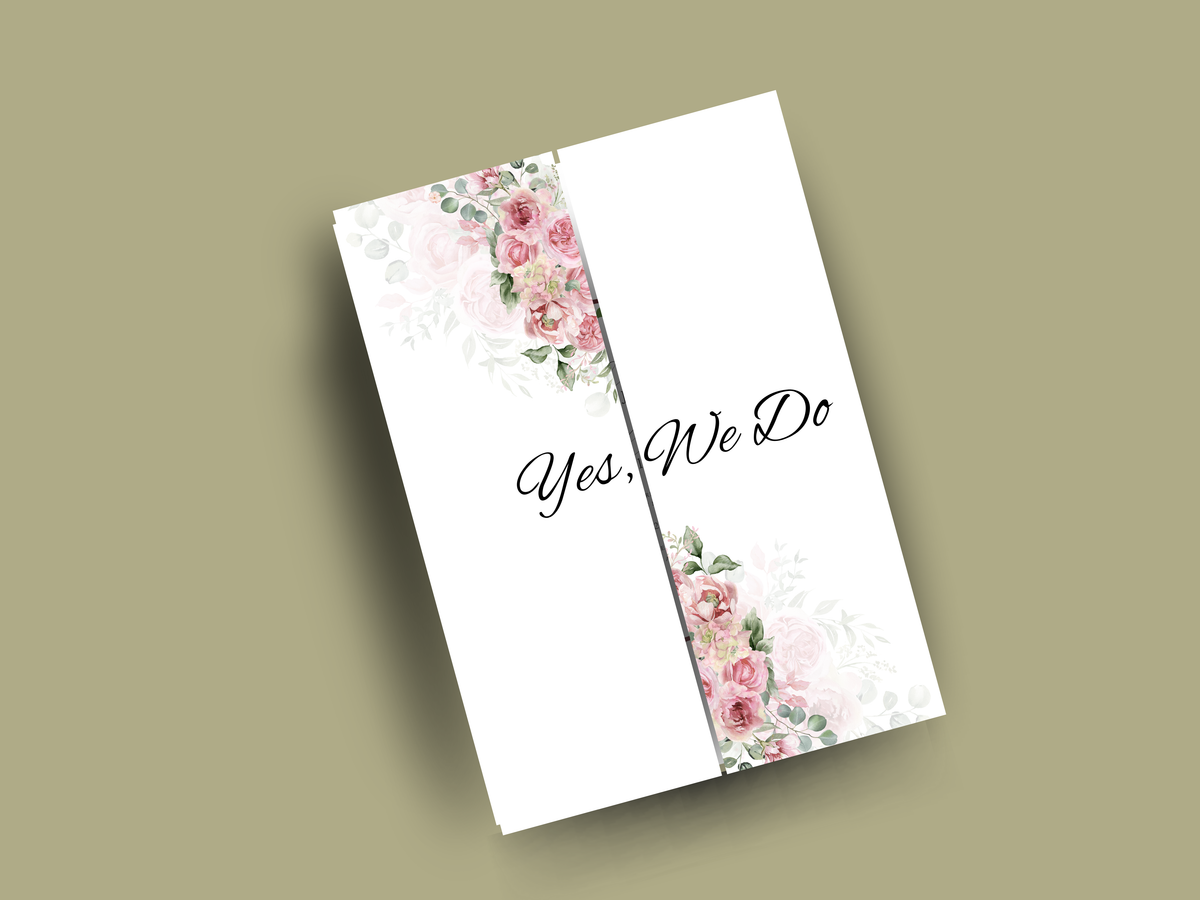 Floral Wedding Itinerary Template, Save the Date Timeline Card, Editable Canva Template, Wedding Day Schedule, Printable Details Card. WI181