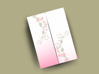 Pink Floral Wedding Invitation Template, Editable Order of Events Card, Modern Wedding Itinerary, Printable Wedding Invite Suite. 171