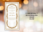 Nikkah Certificate Digital, Nikkah Contract, Editable Nikkah Nama | Islamic Wedding Contract, Muslim Marriage Certificate. NN282