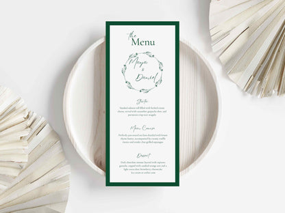 Wedding Invitation Bundle, RSVP, Thank You Card, Table Card, Menu Card, Reception Card, Details Card. WI254