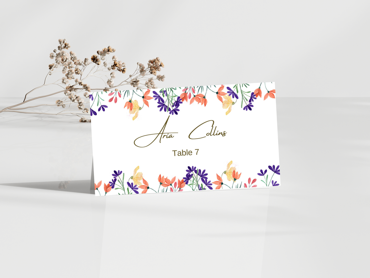 Wedding Invitation Bundle, RSVP, Thank You Card, Table Card, Menu Card, Reception Card, Details Card. WI260