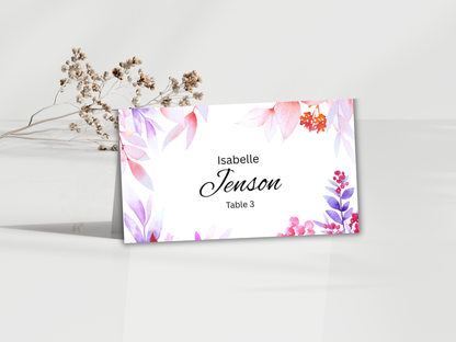 Wedding Invitation Bundle, RSVP, Thank You Card, Table Card, Menu Card, Reception Card, Details Card. WI252