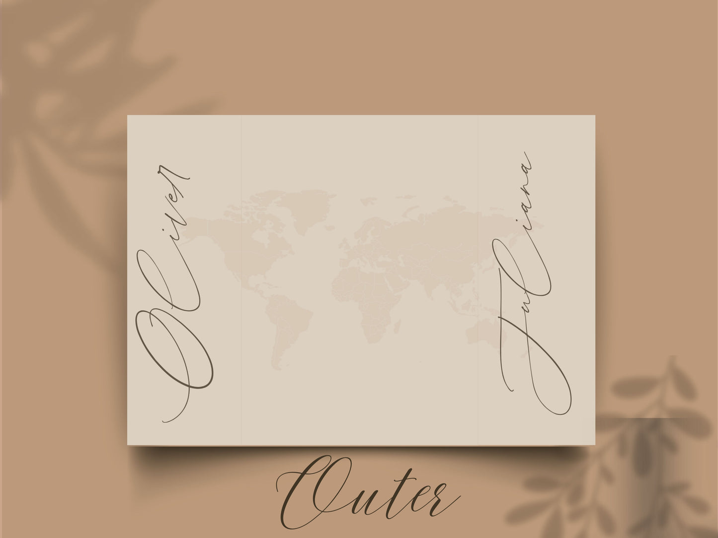 Destination Wedding Invitation Template Gatefold | Elegant Folded Travel Theme Invite | Printable Timeline & RSVP Card. WI146