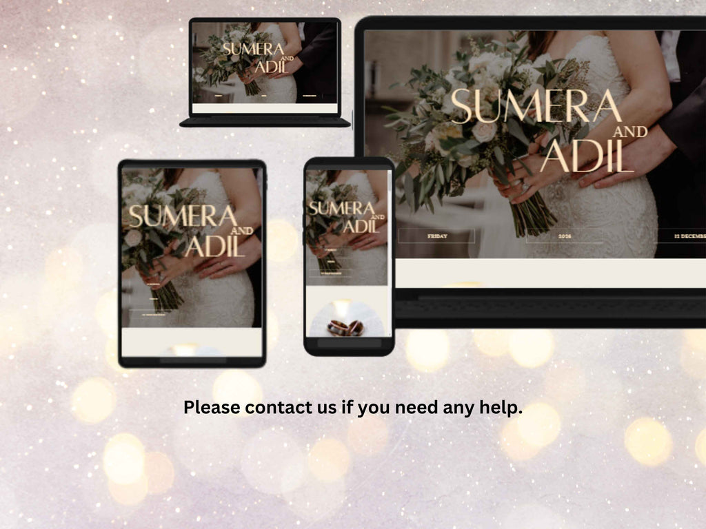 Wedding Website Template, Online RSVP, Editable Invitation Website,Details & Program, Digital Invitation, nva Website, Instant Download. WW1