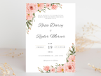 Wedding Invitation Bundle, RSVP, Thank You Card, Table Card, Menu Card, Reception Card, Details Card. WI226
