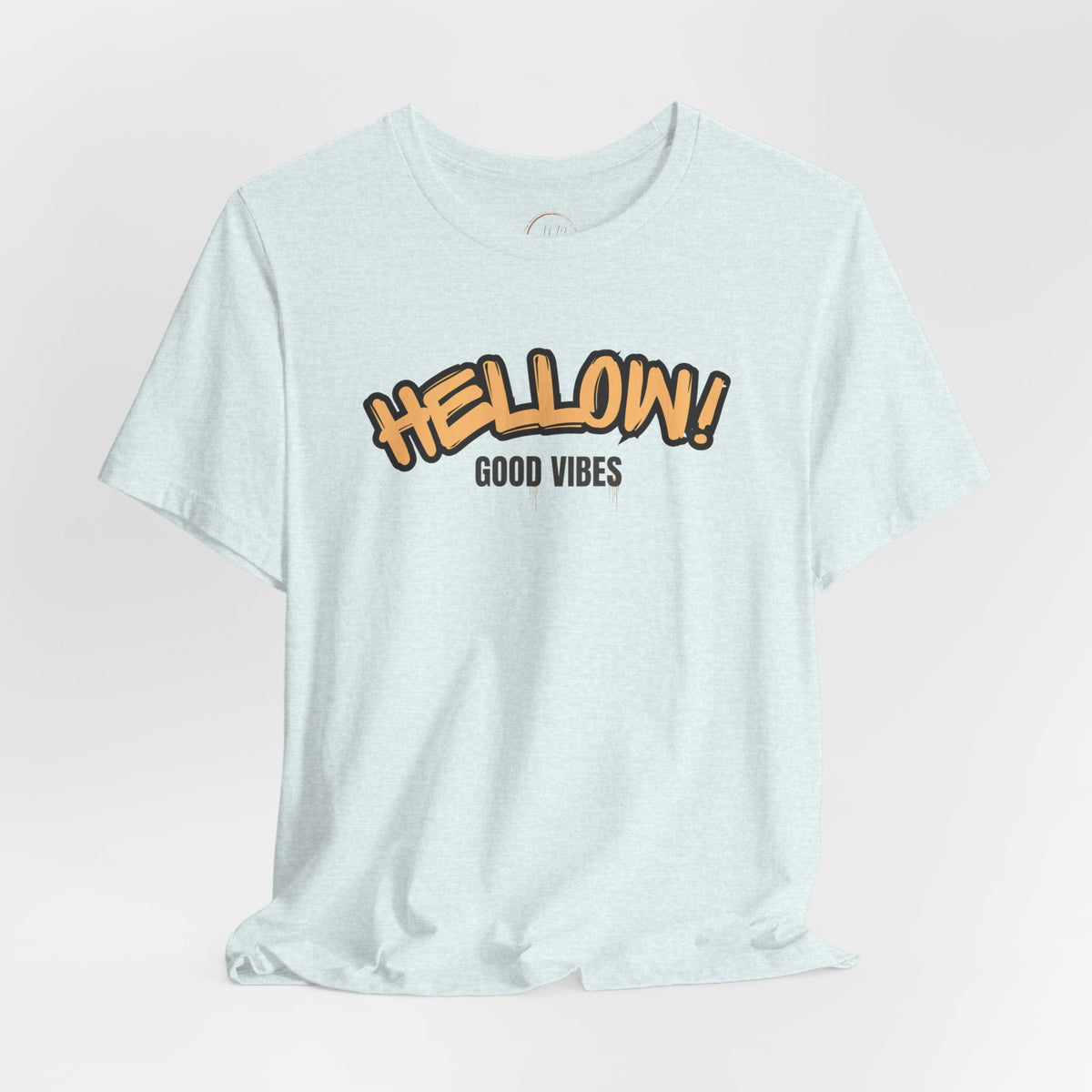 HELLOW! Good Vibes Tee | Retro Bubble Graphic T-Shirt
