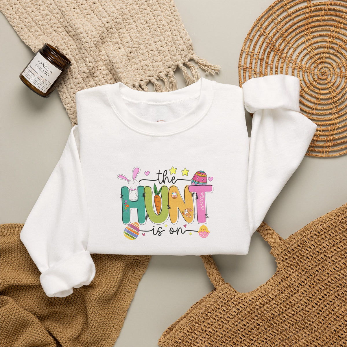Easter 'The Hunt Is On' Crewneck Sweatshirt
