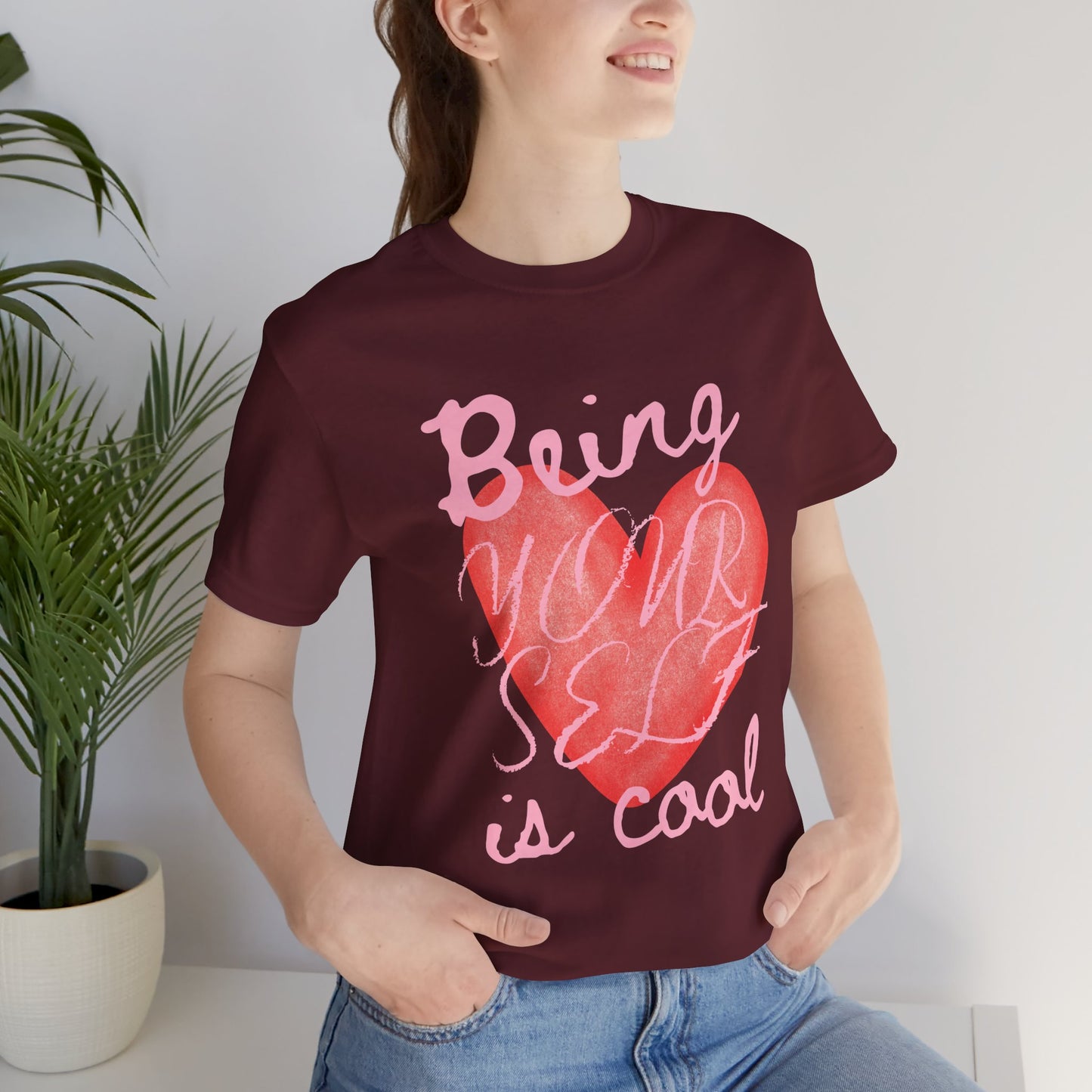 Being Yourself Is Cool Heart Tee