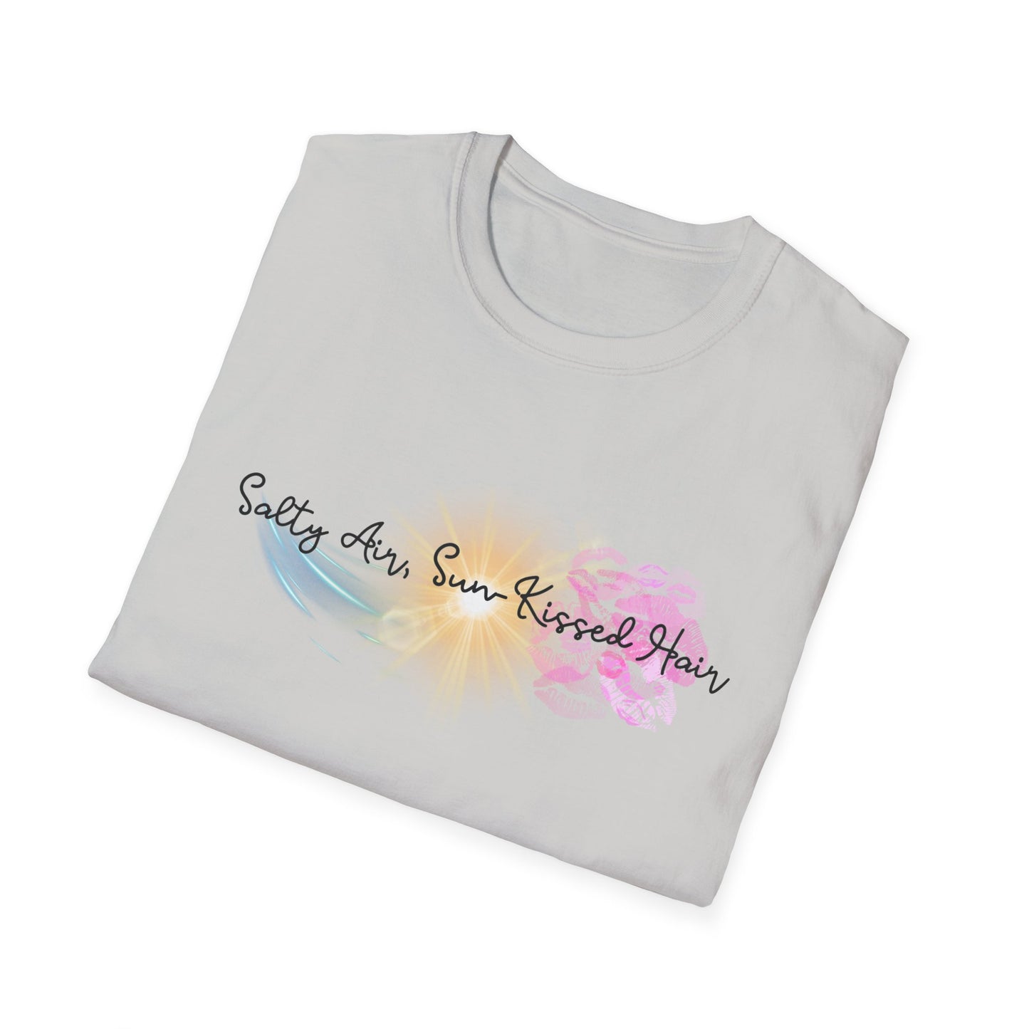 Beach Vibes T-Shirt - Salty Air, Sun Kissed Hair Tee - Summer Outfit - Gift for Ocean Lovers
