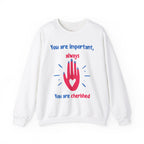 Empowering Crewneck Jumper, Inspirational Women's