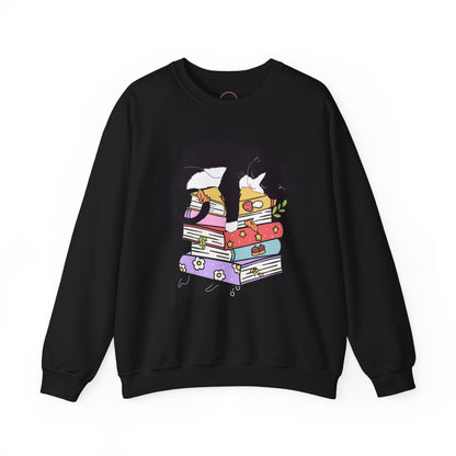 Cat Book Sweatshirt, Cat Lover T-Shirt, Gift for Cat Lover