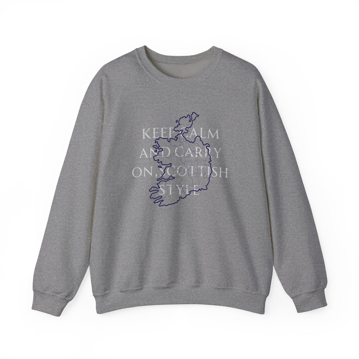 Scottish Style Unisex Sweatshirt Comfortable Outfit Keep Calm and Carry On Design - A1 Majestic