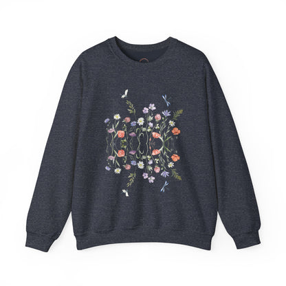 Wild Flowers Unisex Crewneck Sweatshirt