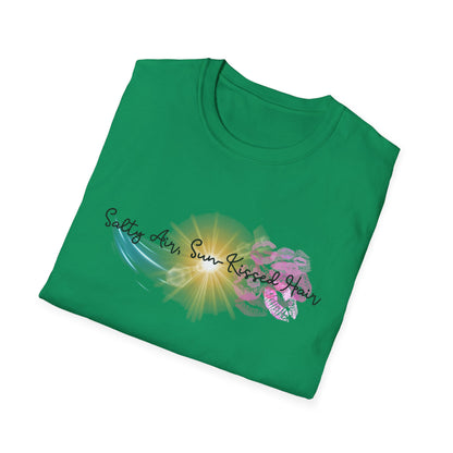 Beach Vibes T-Shirt - Salty Air, Sun Kissed Hair Tee - Summer Outfit - Gift for Ocean Lovers