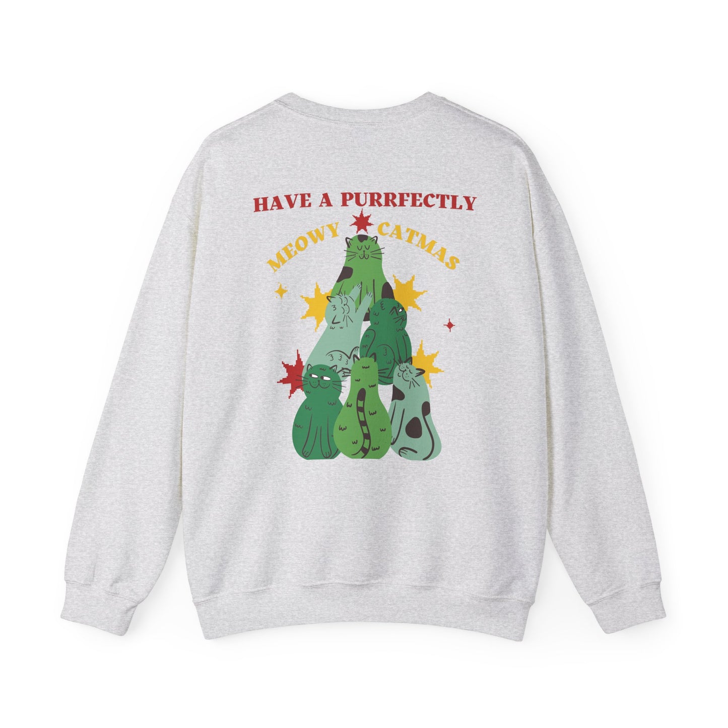 Have a purrfectly Meowy Catmas Unisex Crewneck Sweatshirt