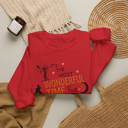 Halloween Sweatshirt — "It's the Most Wonderful Time of the Year" Cozy Crewneck