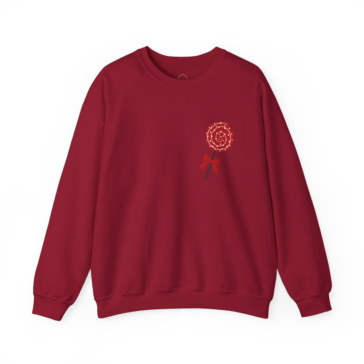 Valentine's Day Sweet Candy Sweatshirt, Pink Red Cute Unisex Crewneck Jumper,