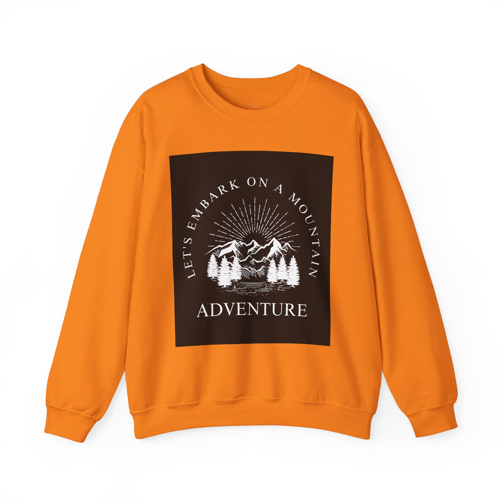 Mountain Adventure Crewneck Sweatshirt - Hiking Apparel, Outdoor Adventure