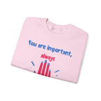Empowering Crewneck Jumper, Inspirational Women's