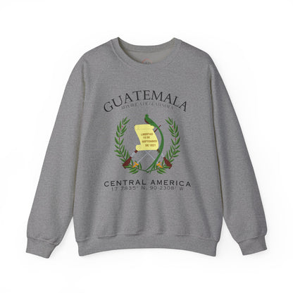 Guatemala Crewneck Sweatshirt - Central America Comfortable Unisex Sweatshirt