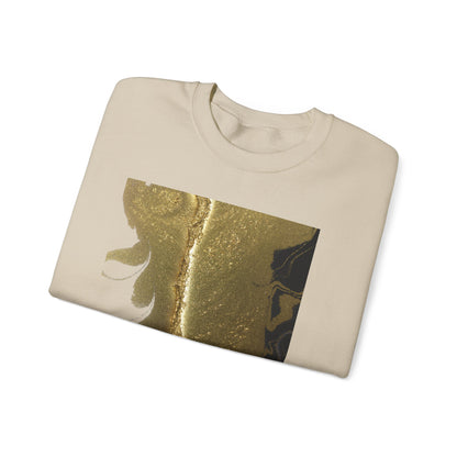 Gold Leaf Graphic Crewneck Sweatshirt | Cozy Fall/Winter Style Gift