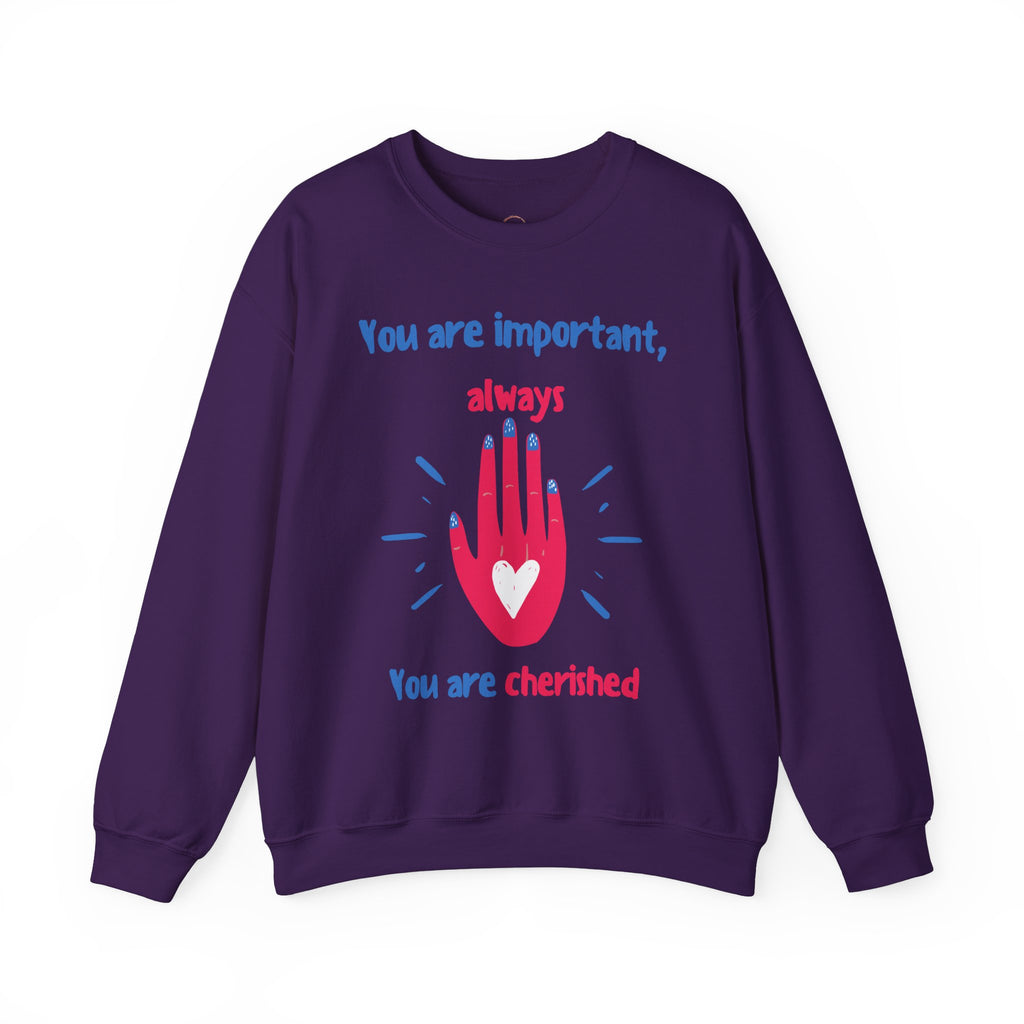 Empowering Crewneck Jumper, Inspirational Women's