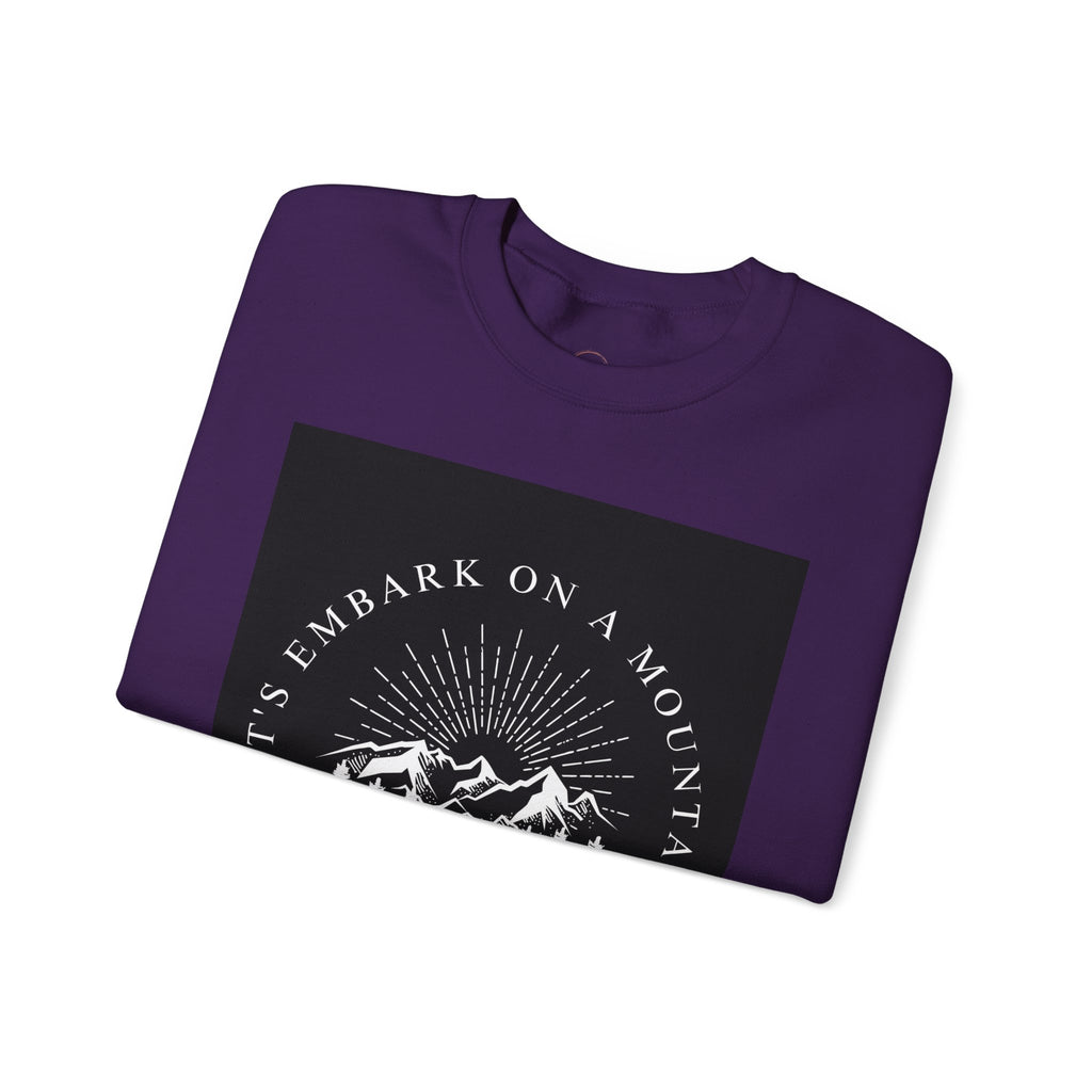 Mountain Adventure Crewneck Sweatshirt - Hiking Apparel, Outdoor Adventure