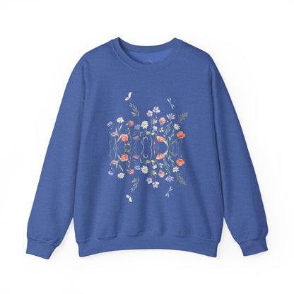 Wild Flowers Unisex Crewneck Sweatshirt