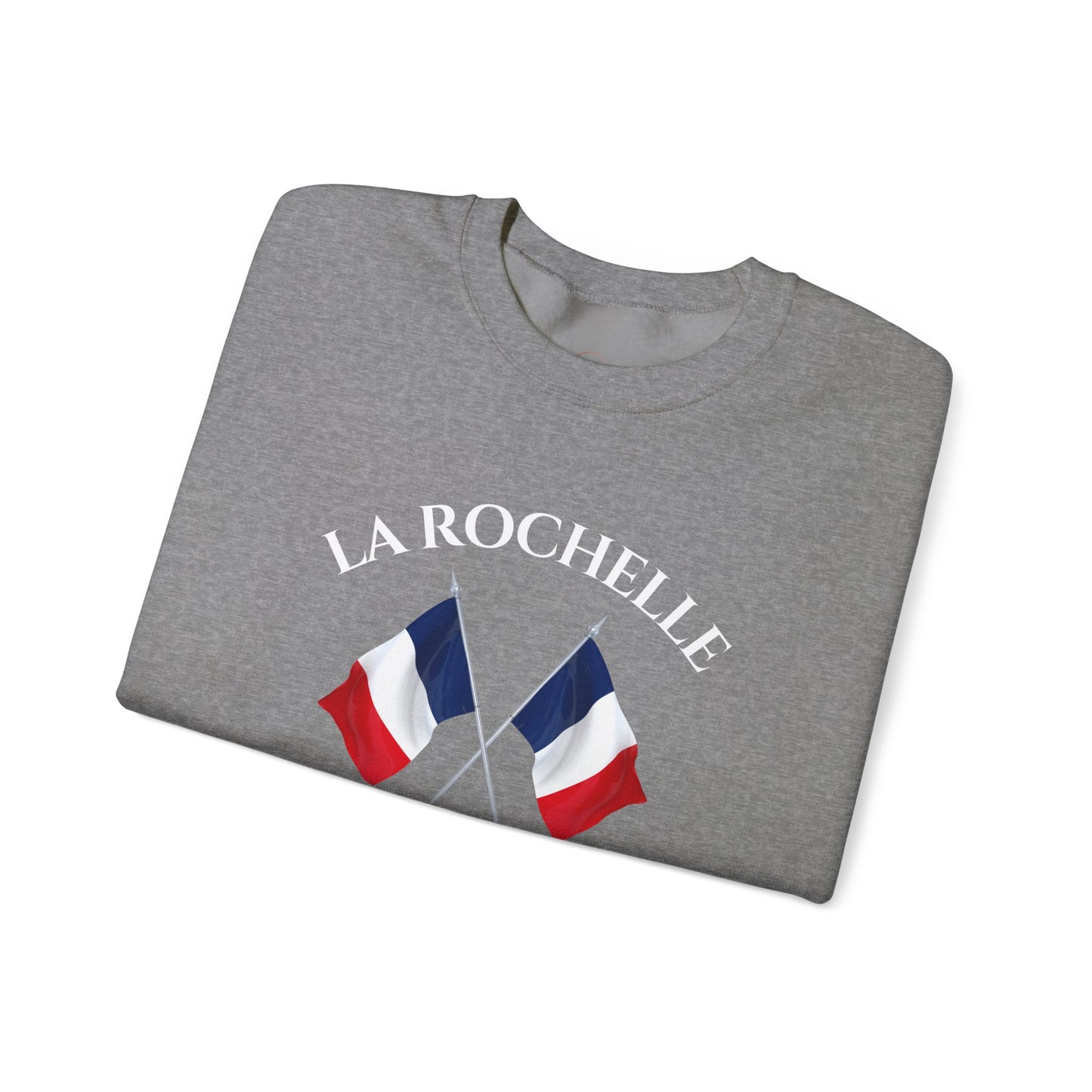 La Rochelle Unisex Sweatshirt, Heather France Sweater, Crewneck Jumper, French