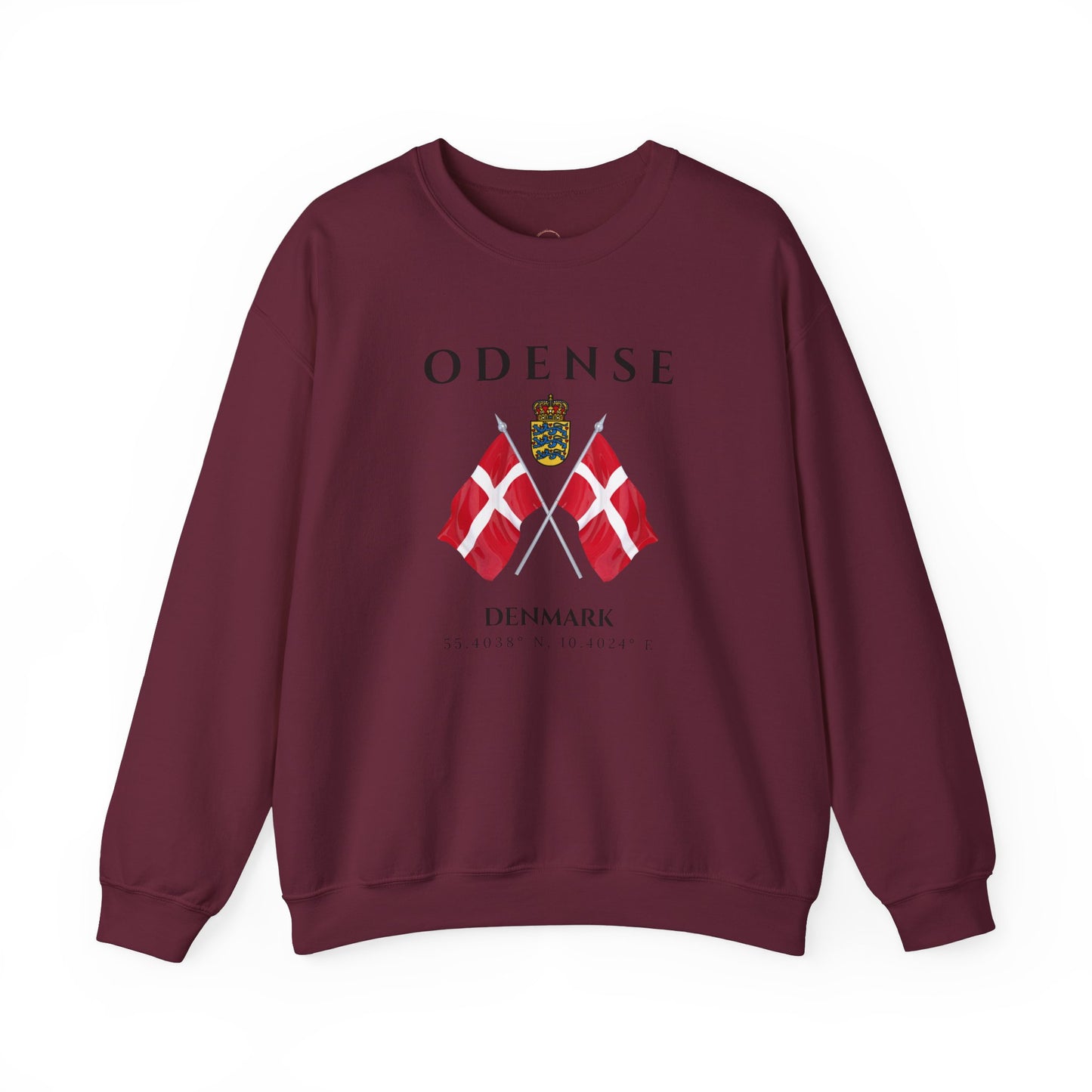 Odense Sweatshirt, Unisex Sweater, Scandinavian, Denmark, gift, Nordic Style, Odense Denmark,