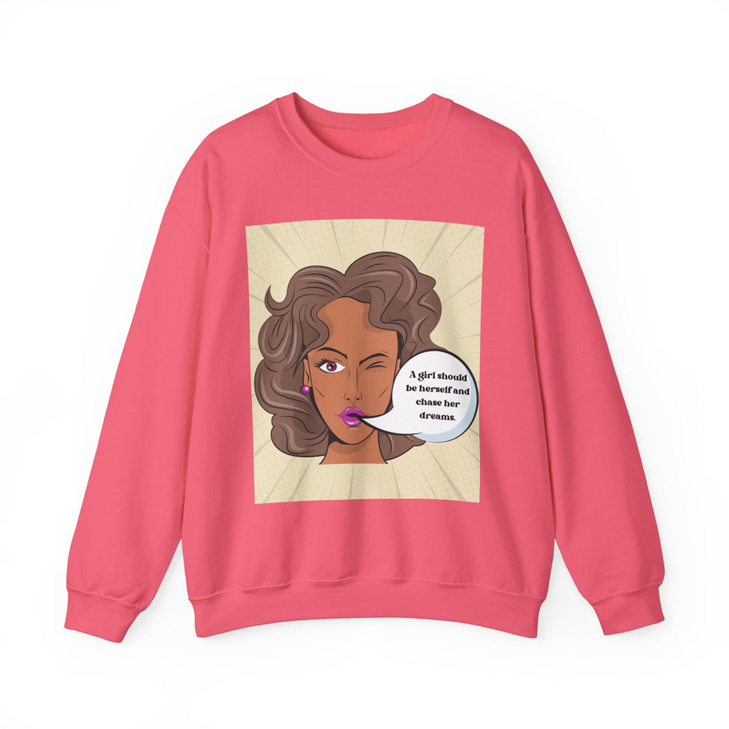 Girl Power Unisex Sweatshirt, Empowering Crewneck Jumper, Inspirational Women's