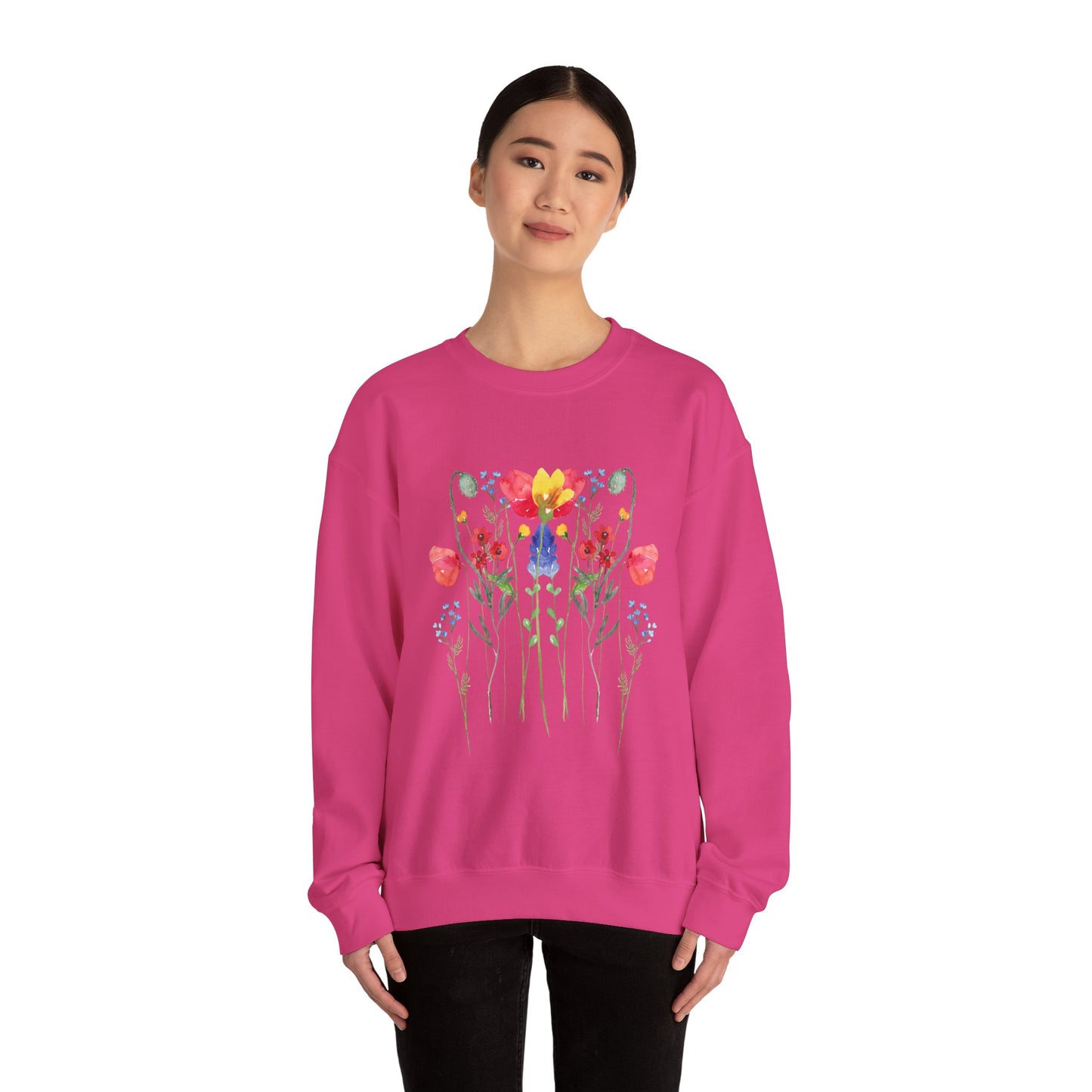 Wild Flowers Unisex Crewneck Sweatshirt