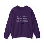 Scottish Style Unisex Sweatshirt Comfortable Outfit Keep Calm and Carry On Design - A1 Majestic