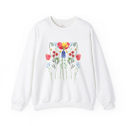 Wild Flowers Unisex Crewneck Sweatshirt