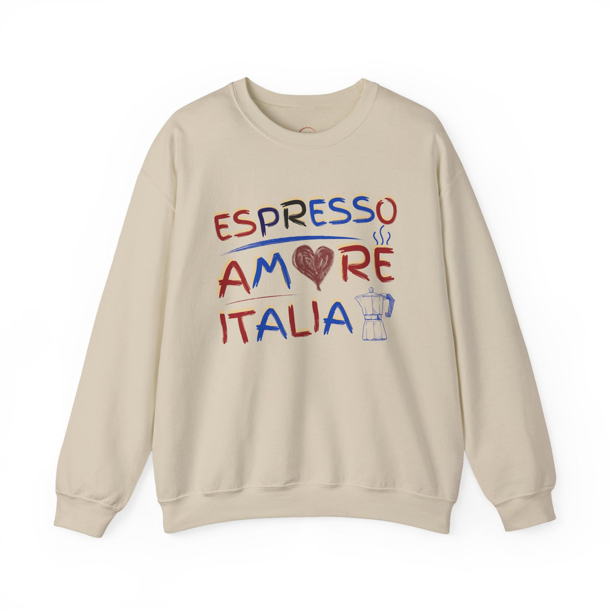 Espresso Amore Italia Crewneck Sweatshirt – Italian Coffee Lover Pullover