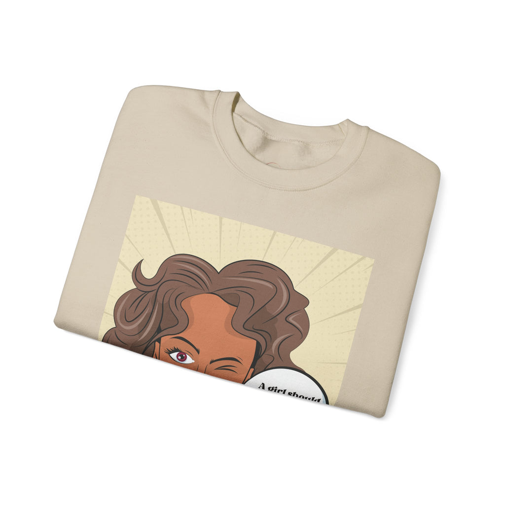 Girl Power Unisex Sweatshirt, Empowering Crewneck Jumper, Inspirational Women's