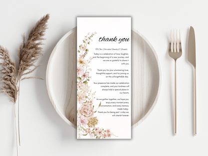 Luxury Floral Wedding invitation Bundle, Editable Canva Template, Details, RVSP, Instant Download MTC397