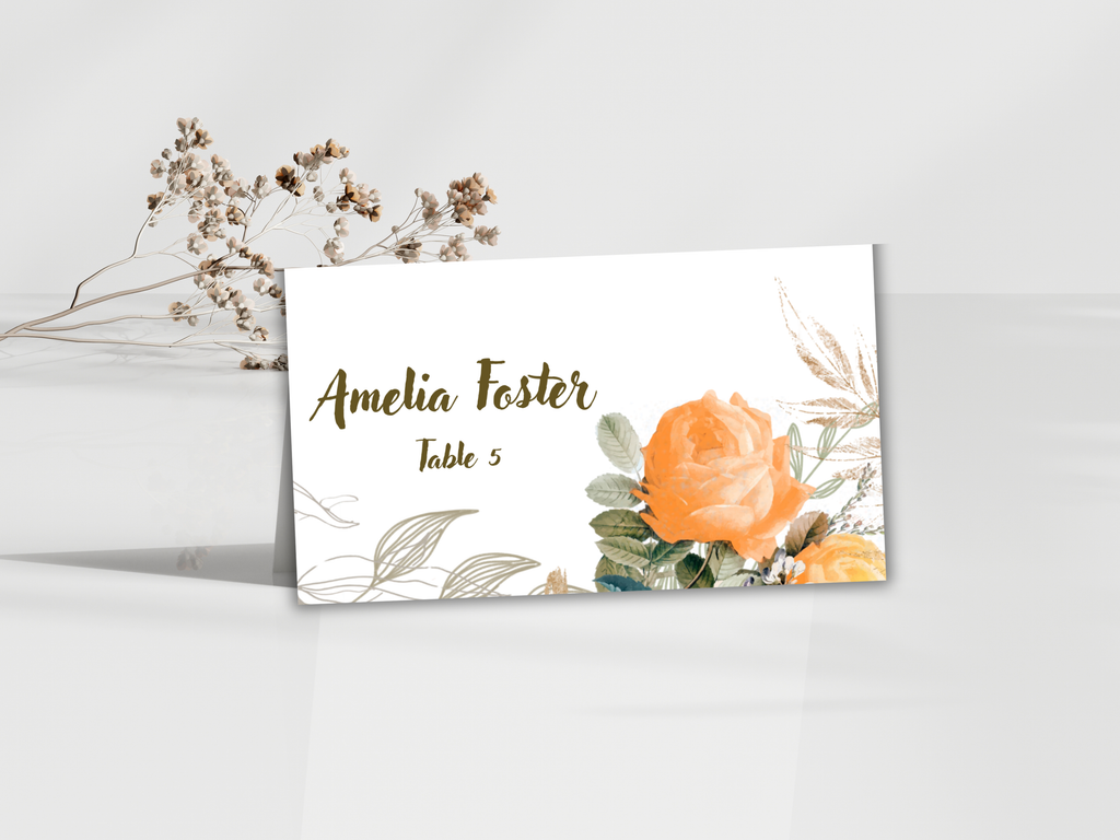 Wedding Invitation Bundle, RSVP, Thank You Card, Table Card, Menu Card, Reception Card, Details Card. WI250