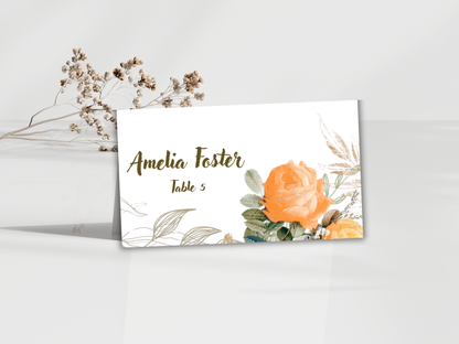 Wedding Invitation Bundle, RSVP, Thank You Card, Table Card, Menu Card, Reception Card, Details Card. WI250