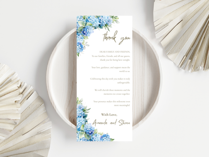 Wedding Invitation Bundle, RSVP, Thank You Card, Table Card, Menu Card, Reception Card, Details Card. WI230