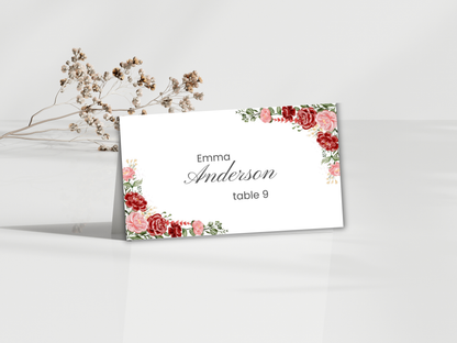 Wedding Invitation Bundle, RSVP, Thank You Card, Table Card, Menu Card, Reception Card, Details Card. WI232