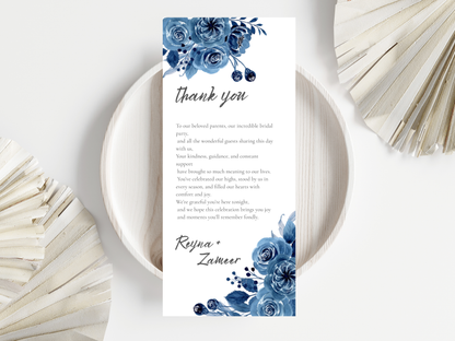Wedding Invitation Bundle, RSVP, Thank You Card, Table Card, Menu Card, Reception Card, Details Card. WI228