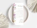 Wedding Invitation Bundle, RSVP, Thank You Card, Table Card, Menu Card, Reception Card, Details Card. WI258