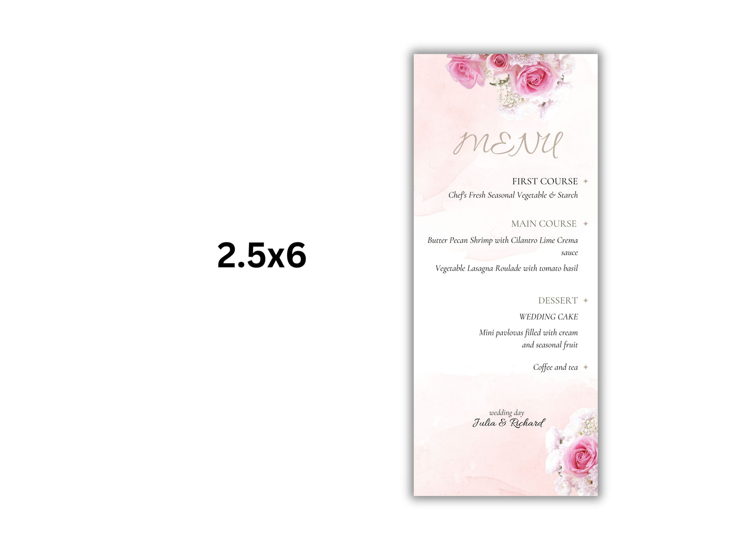 Blush Floral Wedding Invitation Set, Pink Roses Wedding Invite Template Bundle, Printable Wedding Invite, Editable Template. WT44